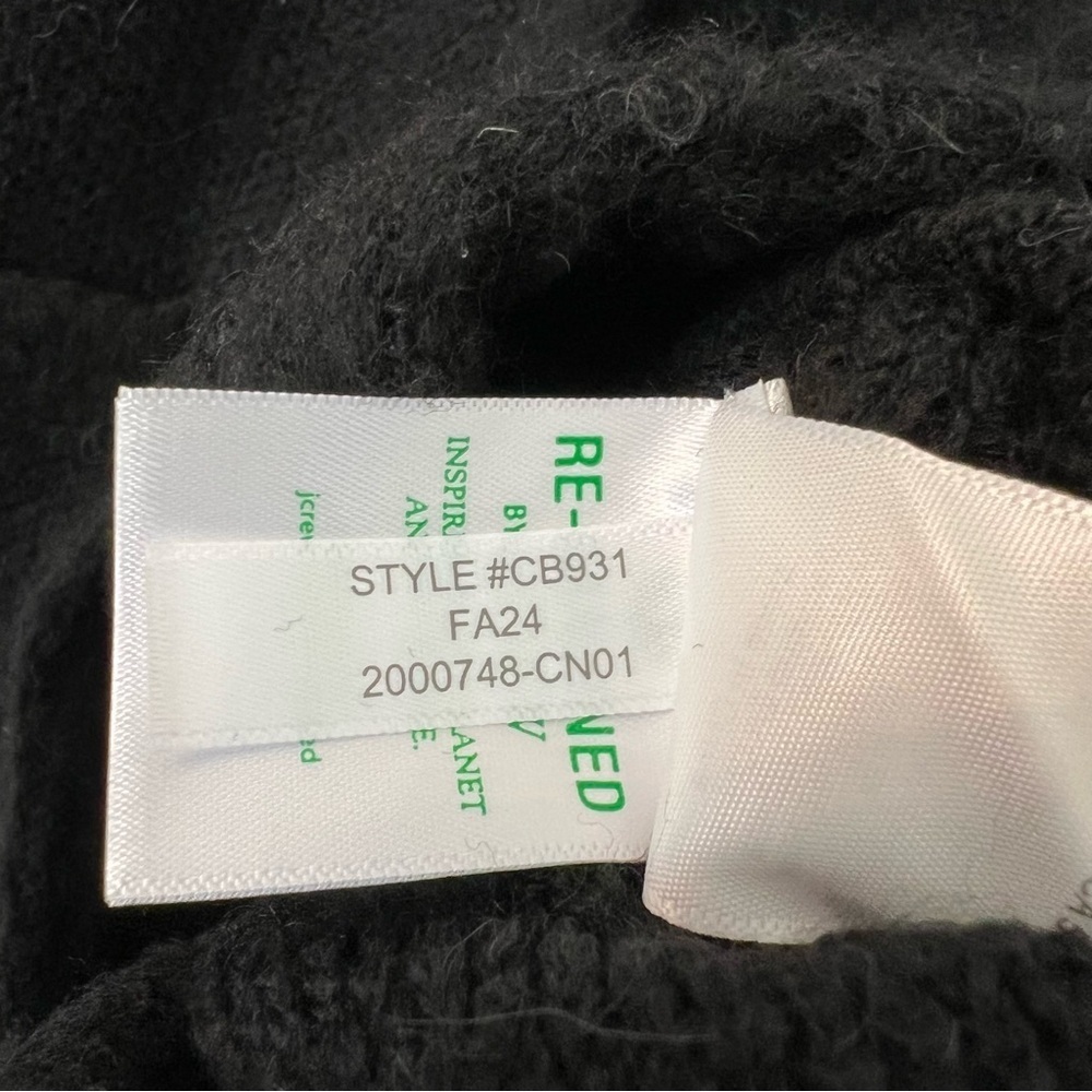 J. Crew Textured Sweater Lady Jacket Black Medium NWT Classic Old Money Cocktail - Picture 6 of 6